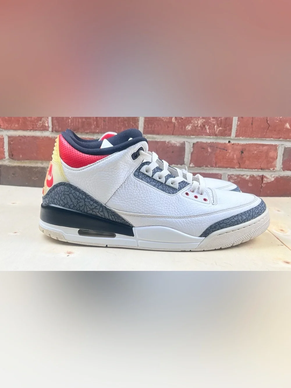 Air Jordan 3 Retro SE Fire Red Denim Sz 13 Men